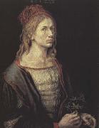 Albrecht Durer Portrait of the Artist with a Thistle painting